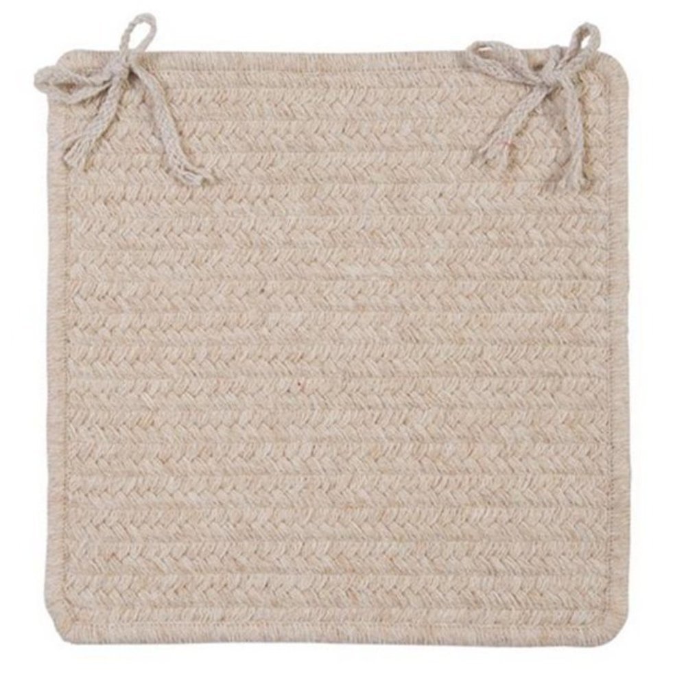 Charlton Home Westminster Chair Seat Pad in Color Natural 15" X 15" NEW